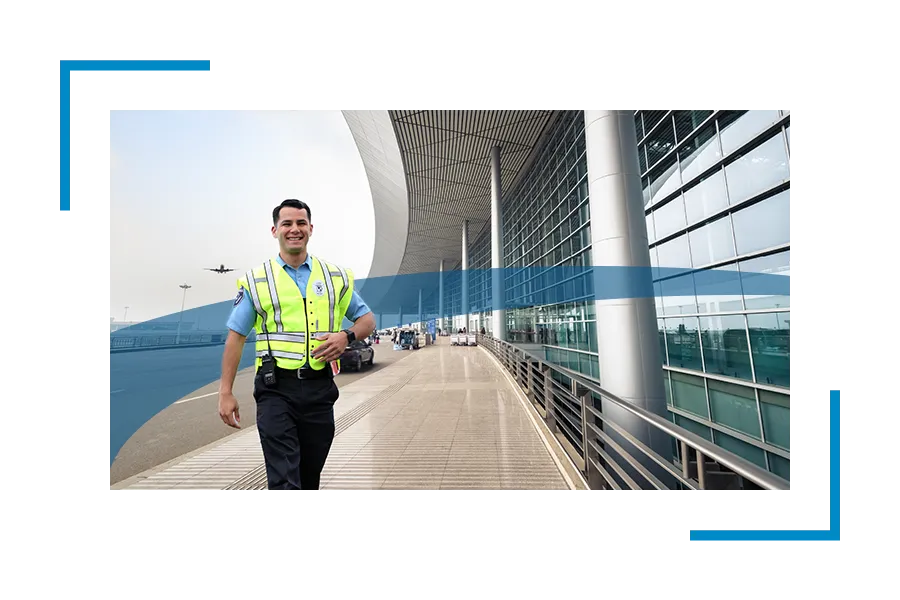 Allied universal security officer in uniform 